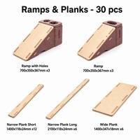 Blocs de construction géants en mousse 588 pièces – Ensemble phare pour aire de jeux intérieure pour enfants – Jouet éducatif de construction et de jeu souple