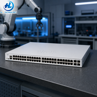 Switch PoE Gigabit Ethernet Empresarial de 48 Puertos 1300-48P-4X, 375W, con 4 Puertos de Enlace Ascendente SFP+ de 10G y Funciones Completas de Capa 3