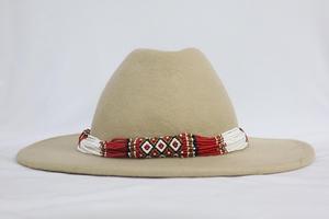 หมวกฟางทำด้วยมือสุดหรูพร้อมลูกปัดหลากสีสวยงามดีไซน์มีสไตล์สำหรับตกปลา - Product Image 2