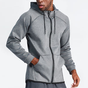 Chaqueta con Capucha para Hombre al por Mayor, Chaqueta Deportiva para Gimnasio, Ropa Deportiva para Correr, Chaqueta con Cremallera para Hombre, Sudadera con Capucha para Entrenamiento de Fisicoculturismo - Product Image 1
