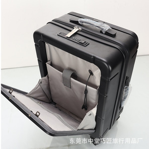 Maleta de Viaje con Apertura Frontal de 20 Pulgadas, Ligera, con Candado TSA, Unisex, con Ruedas Giratorias, Color Sólido - Product Image 1