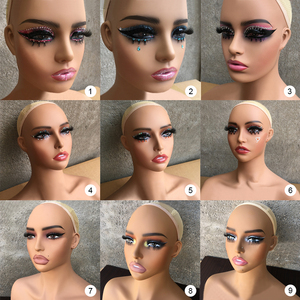 <span class=keywords><strong>Tête</strong></span> de Mannequin <span class=keywords><strong>Professionnelle</strong></span> Réaliste FH1036 pour Perruques – <span class=keywords><strong>Tête</strong></span> d'Affichage en Plastique pour Maquillage – Vente en Gros - Product Image 3