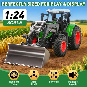 Giocattoli Trattore Agricolo DWI Dowellin per Bambini, Modellino <span class=keywords><strong>Monster</strong></span> <span class=keywords><strong>Truck</strong></span> Agricolo in Scala 1/24 con 8 Ruote per Ragazzi - Product Image 2