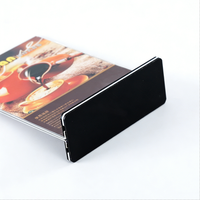 Porte-menu de table en acrylique double face en forme de T pour conférences, réunions et bureaux