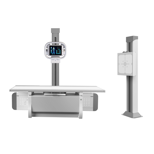 SHOIMAGE Hospital Medical Diagnostic High Frequency Floor Mounted Fixed Table 10.4 Inch Touch Screen FPD Digital X-ray Machine