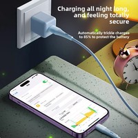 Cable de Datos Tipo-C/USB-A de Silicona Original para Teléfonos Móviles, Carga Rápida, Transferencia de Datos, Compatible con iPhone 15/16 y Dispositivos Android