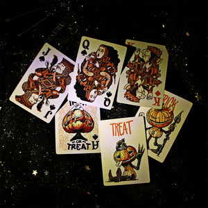 Su geçirmez resim kağıt malzeme karton plastik ambalaj ile özel siyah PVC oyun kartları - Product Image 2