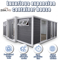 Maison conteneur pliable de 40 pieds, résistante à l'usure et antirouille, 3 chambres, salle de bain, cabane préfabriquée de luxe, solaire, hors réseau