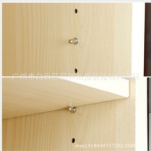 Yawitt 5Mm Center Pivot <b>Shelf</b> Support Nickel Plated Iron Hardware For Wooden Shelving Units - Product Image 2