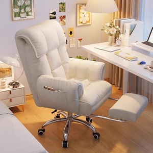Silla Ergonómica para Oficina en Casa, Silla Giratoria <span class=keywords><strong>de</strong></span> Tela con Ruedas y Patas <span class=keywords><strong>de</strong></span> Metal, Silla <span class=keywords><strong>de</strong></span> <span class=keywords><strong>Escritorio</strong></span> para Computadora, para Dormitorio y Ocio - Product Image 5