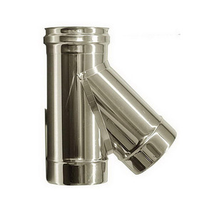 Tubo de combustión de una sola pared Conexión en T 135 ° Chimenea Acero inoxidable DN 80 316 Accesorios de tubería - Product Image 1