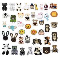 Op maat gemaakte grote cartoon taartdesign chenille patches op maat, dierenborduurwerk, DIY kostuums voor verjaardagsfeesten