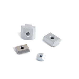 Écrous coulissants M4 M5 M6 M8 pour connecteurs d'assemblage de profilés en aluminium, taille métrique, tête plate, moulage sous pression CNC - Product Image 1