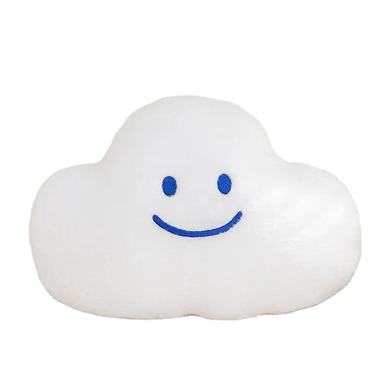 soft stuffed seat cloud cushion drowsy office pillow cute blue orange yellow red flower throw plush smile face cloud pillow
