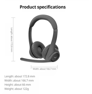 Zone 300 Original Noise Reduction Foldable Micwith Mute Control <b>Wireless</b> Headphone Zone 300 <b>Wireless</b> Computer - Product Image 2