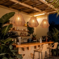 Lampe suspendue en corde de chanvre élégante et minimaliste 2026 pour salle à manger, lampe suspendue LED rétro moderne, lampe suspendue pour restaurant