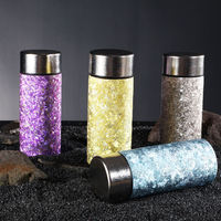 Bouteille d'eau portable en titane pur à double paroi sous vide, grande capacité, thermos, bouteille isotherme en titane personnalisée, faible MOQ