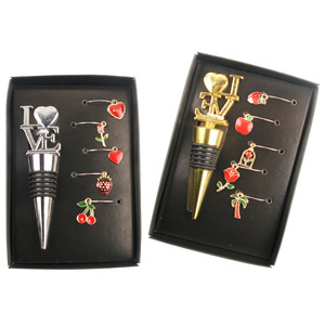 Valentine Wine <b>Bottle</b> <b>Stopper</b> Set Metal Sealing Gift For Couples Parties - Product Image 4