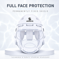Casque de Taekwondo souple Woosung en promotion – Confort optimal pour l'entraînement de karaté et de Taekwondo