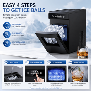 Wholesale 144Pcs/day <b>Ice</b> Ball <b>Maker</b> Machine Countertop Mini <b>Ice</b> <b>Maker</b> Sphere <b>Ice</b> <b>Maker</b> Machine 60mm Diameter Big Sphere <b>Ice</b> -17 - Product Image 2