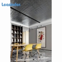 Lámina Acrílica Ondulada Dorada Transparente/Efecto Espejo de 1-3 mm |   Panel de Plástico Decorativo Cortado con Láser para Techo Suspendido de 4x6 pies/4x8 pies