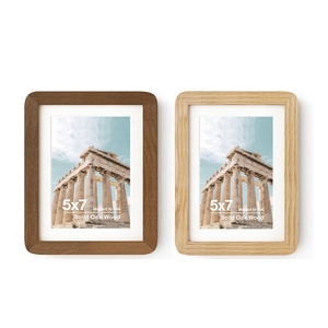 <span class=keywords><strong>Cadre</strong></span> photo en bois massif aux coins arrondis avec plexiglas HD pour montage mural ou sur table, esthétique minimaliste, décoration intérieure - Product Image 1