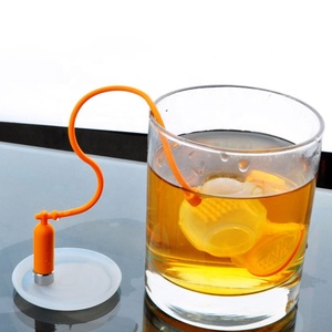 Creatieve Kleine Man Duiker Siliconen Thee Lekkage En Hoge Temperatuur Resistent Thee <span class=keywords><strong>Filter</strong></span>