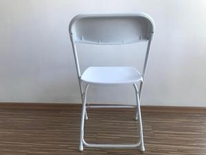 OKBUY Modern Otel Kullanımı İçin İstiflenebilir Çelik Çerçeveli Açık Hava Plastik Reçine Beyaz Düğün Etkinlik Partisi Bahçe Park Katlanır Sandalye - Product Image 5