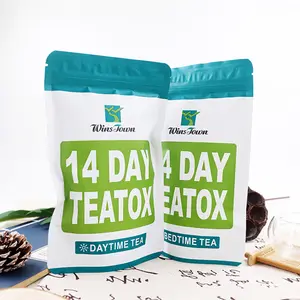 Tè detox a pancia piatta più venduto all'ingrosso con etichetta privata 14 giorni tè dimagrante detox perdita di peso naturale