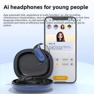 Offre Spéciale : <span class=keywords><strong>Casque</strong></span> de Traduction IA en Temps Réel pour Interprétation Simultanée et Conférences, Traduction Multilingue, Réduction du Bruit Ambiant (ENC) - Product Image 2