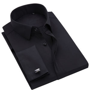 <span class=keywords><strong>Chemise</strong></span> habillée à manchette française bouton couvert fibre <span class=keywords><strong>de</strong></span> bambou <span class=keywords><strong>chemise</strong></span> <span class=keywords><strong>de</strong></span> <span class=keywords><strong>mariage</strong></span> sans fer fête smoking <span class=keywords><strong>chemise</strong></span> <span class=keywords><strong>homme</strong></span> <span class=keywords><strong>de</strong></span> luxe - Product Image 5