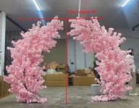 Künstlicher Seiden-Kirschblütenbaum Rosa Kirschblüten Hochzeitsblumenbaum zur Dekoration Großhandel