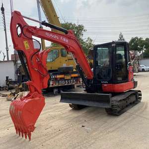 Mini excavadora sobre orugas usada KX165 KX163 5Ton 6Ton Stock Shanghai Original Japón Core Motor Bomba Motor Buen Estado - Product Image 4