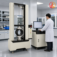Machine d'essai de flexion de rigidité annulaire contrôlée par ordinateur, testeur de compression de tuyaux 50kN, équipement d'essai universel ISO 9969