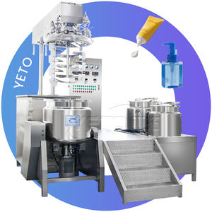 YETO 200L levage sanitaire en acier inoxydable émulsifiant sous vide homogénéisateur crème cosmétique équipement de mélange - Product Image 1