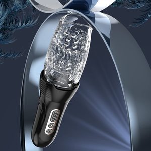 LOVE Sex Toy Factory-Masturbateurs haut de gamme, fenêtre visuelle à vibration complète, appareil d'entraînement pour pénis rotatif rotatif à gorge profonde - Product Image 5