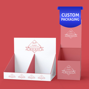 Organizador de almacenamiento de bandeja de exhibición de venta al por menor de papel revestido multiusos OEM ODM para Merchandising - Product Image 1