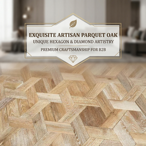 <span class=keywords><strong>Pavimento</strong></span> in Rovere Ingegnerizzato Premium con Finitura Spazzolata, Sistema Click Lock, Doghe Larghe per Uso Commerciale <span class=keywords><strong>e</strong></span> Residenziale - Product Image 1