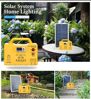 Système d'énergie portable haute efficacité 20W-50W, éclairage domestique en silicium monocristallin, contrôleur MPPT, générateur multifonction