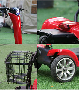 สกู๊ตเตอร์ไฟฟ้าพับได้อัตโนมัติ 4 ล้อ ระยะทาง 30 กม. พกพาสะดวกสำหรับการเดินทาง - Product Image 5