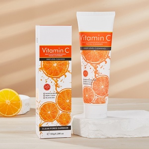 Vente en gros d'usine, nettoyant visage hydratant à la vitamine C, soin profond de la peau, 150 g - Product Image 1