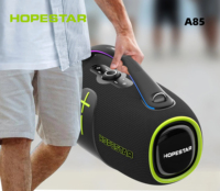 Bocina Hopestar A85 de 400W de Alta Calidad, Subwoofer Inalámbrico Portátil RGB, Altavoz Impermeable para Exteriores para Fiestas y Computadoras