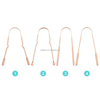 Grattoir à langue en cuivre pur brosse de nettoyage buccal hygiène de nettoyage fraîche grattoir à langue de haute qualité