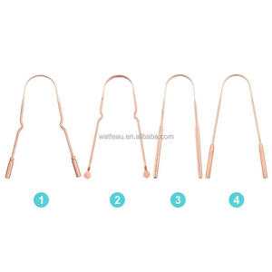 Grattoir à langue en cuivre pur brosse de nettoyage buccal hygiène de nettoyage fraîche grattoir à langue de haute qualité - Product Image 5