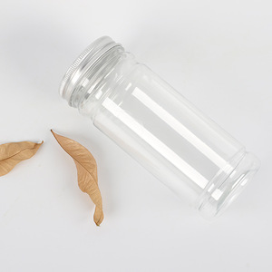 6*150 PET <b>plastic</b> transparent food airtight <b>jar</b>, herbal tea packaging bottle, biscuit storage airtight bottle, 350ml - Product Image 2