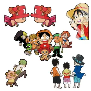 21 design Car Reflective Peek Reflective Vinyl stickers and decals for Fans of Monkey D. Luffy Roronoa