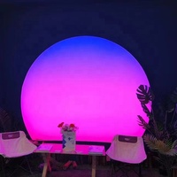 2024 nouveau RGB fantôme dégradé cercle dynamique publicité boîtes à lumière led peinture personnalisée fabricant de boîte à lumière commerciale
