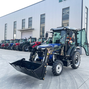 Tracteur diesel 75 CV 4x4 avec cabine fermée confortable, homologué COC, homologation européenne, tracteur agricole pour l'agriculture - Product Image 4