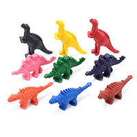 Crayons Pastel à l'Huile Créatifs Dinosaures Sans Salissure pour les Mains, Lot de Crayons en Plastique