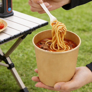 Disposable Biodegradable Food Grade Coated Paper Greaseproof Waterproof Modern Heat Resistant Soup Bowl <b>Takeaway</b> <b>Container</b> Fast - Product Image 4